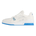 Louis Vuitton Trainer Lace-Up Flat-Sole Low-Top Sneakers in Navy Blue – Unisex