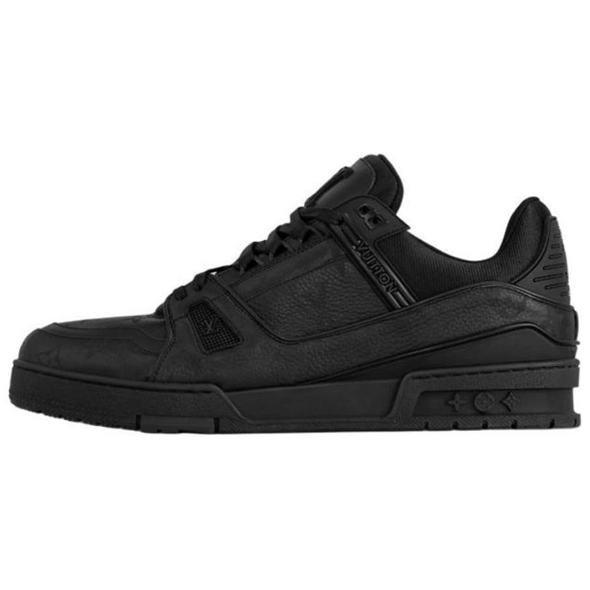 Louis Vuitton Trainer Lace-Up Low-Top Sneakers in Black – Unisex