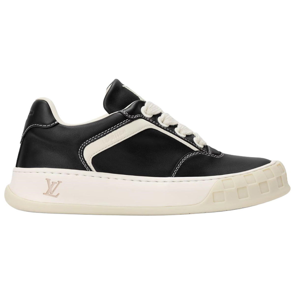 Louis Vuitton Tilted Lace-Up Biscuit-Sole Low-Top Sneakers in Black – Unisex