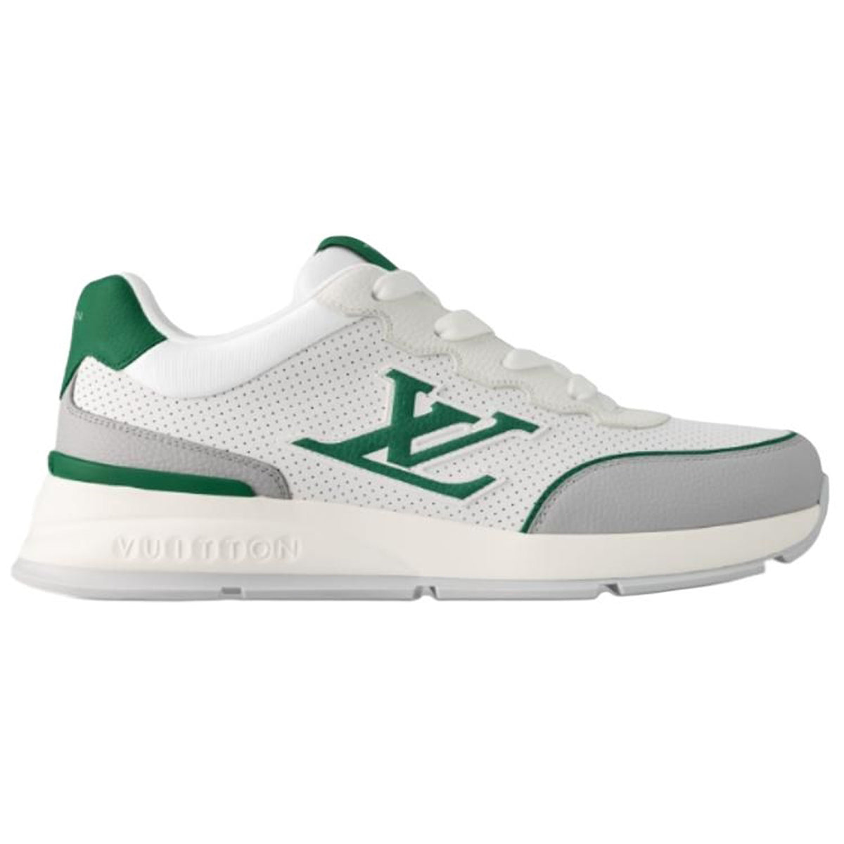 Louis Vuitton Classic Leather Lace-Up Low-Top Casual Sneakers in White – Unisex