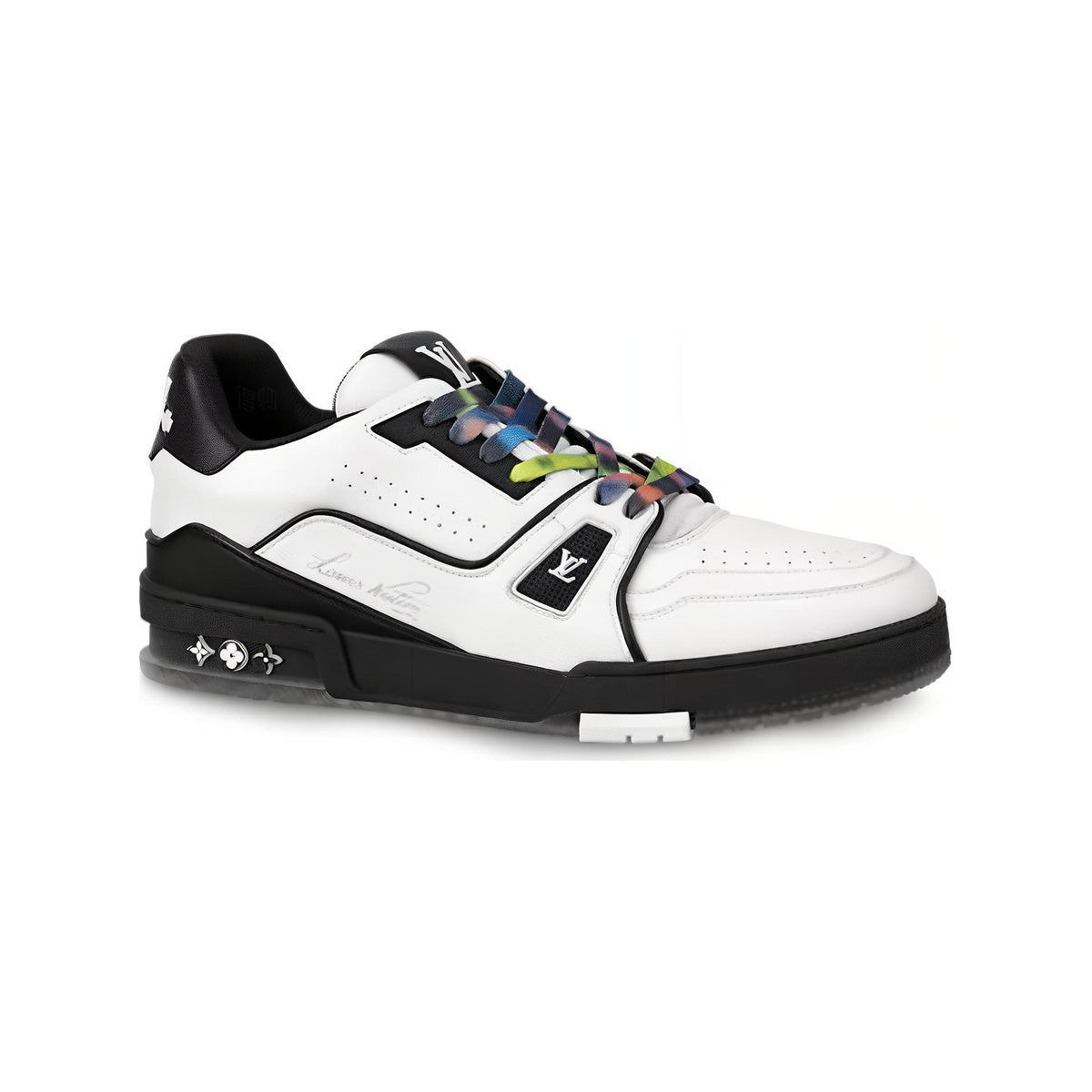 Louis Vuitton Trainer Calf Leather Low-Top Sneakers in White & Black – Unisex
