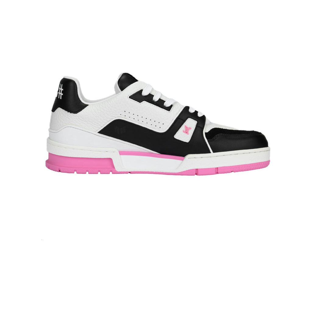 Louis Vuitton Trainer Calf Leather Lace-Up Low-Top Sneakers in Pink – WoUnisex