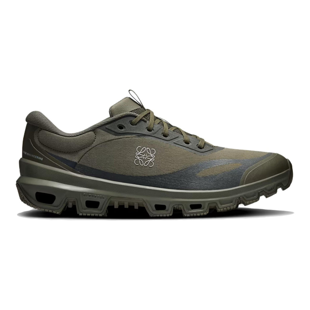 On × LOEWE Cloudventure Unisex Trail Lifestyle Sneakers – Olive | Olive