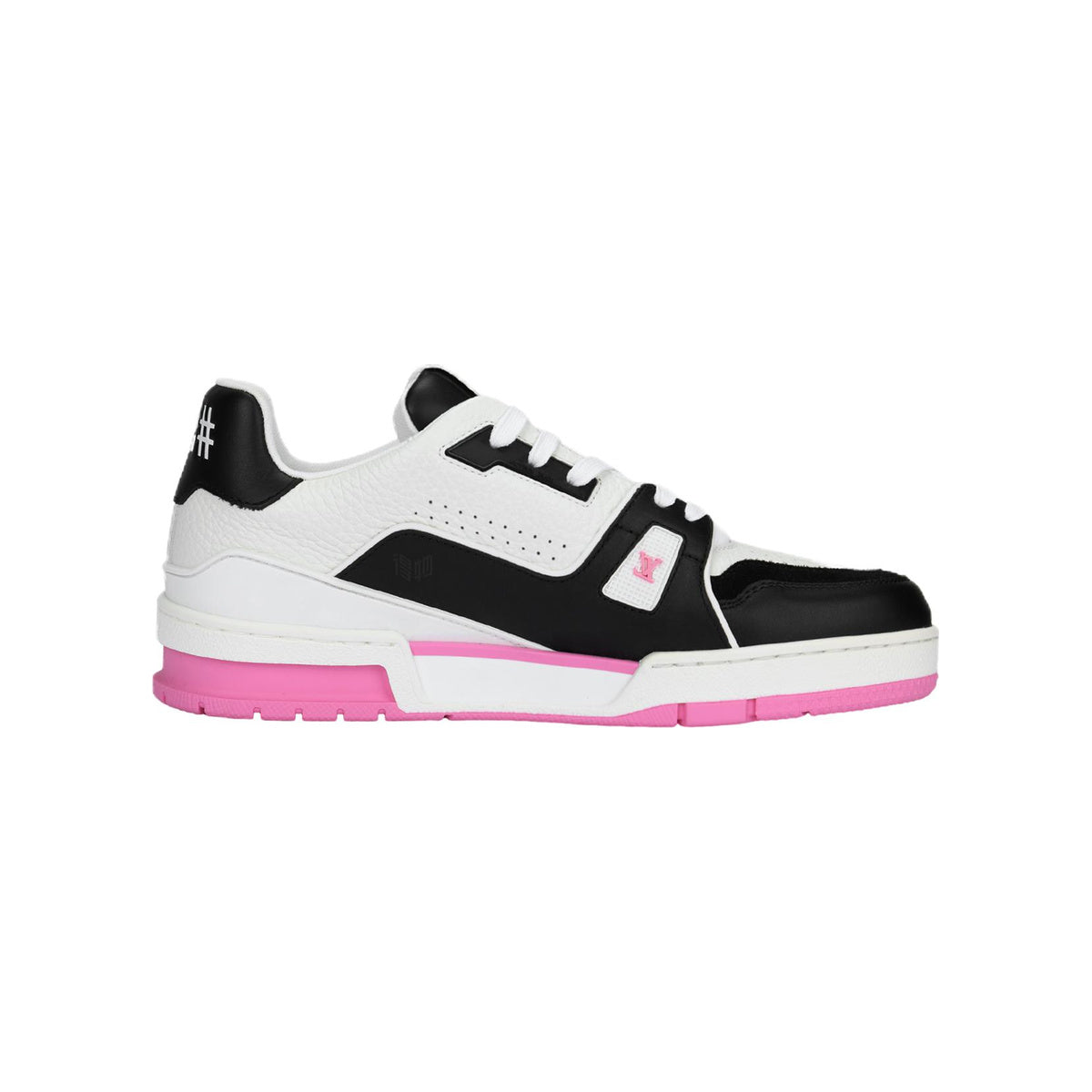 Louis Vuitton Trainer Calf Leather Lace-Up Low-Top Sneakers in Pink – WoUnisex