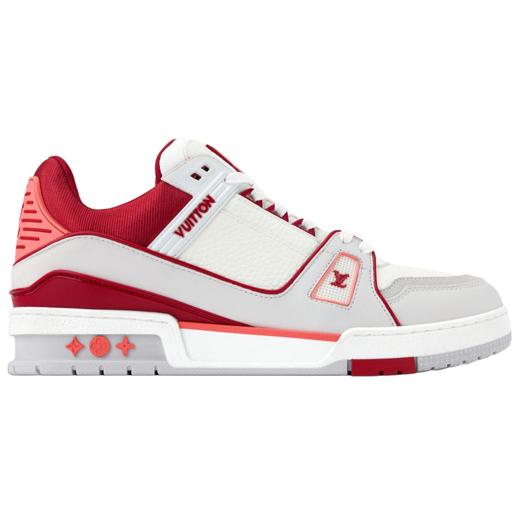 Louis Vuitton Trainer Lace-Up Low-Top Sneakers in Red – Unisex