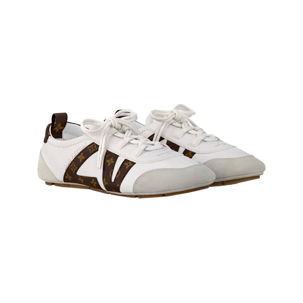Louis Vuitton Sneakerina Ballet-Inspired Lace-Up Lifestyle Sneakers in White – WoUnisex