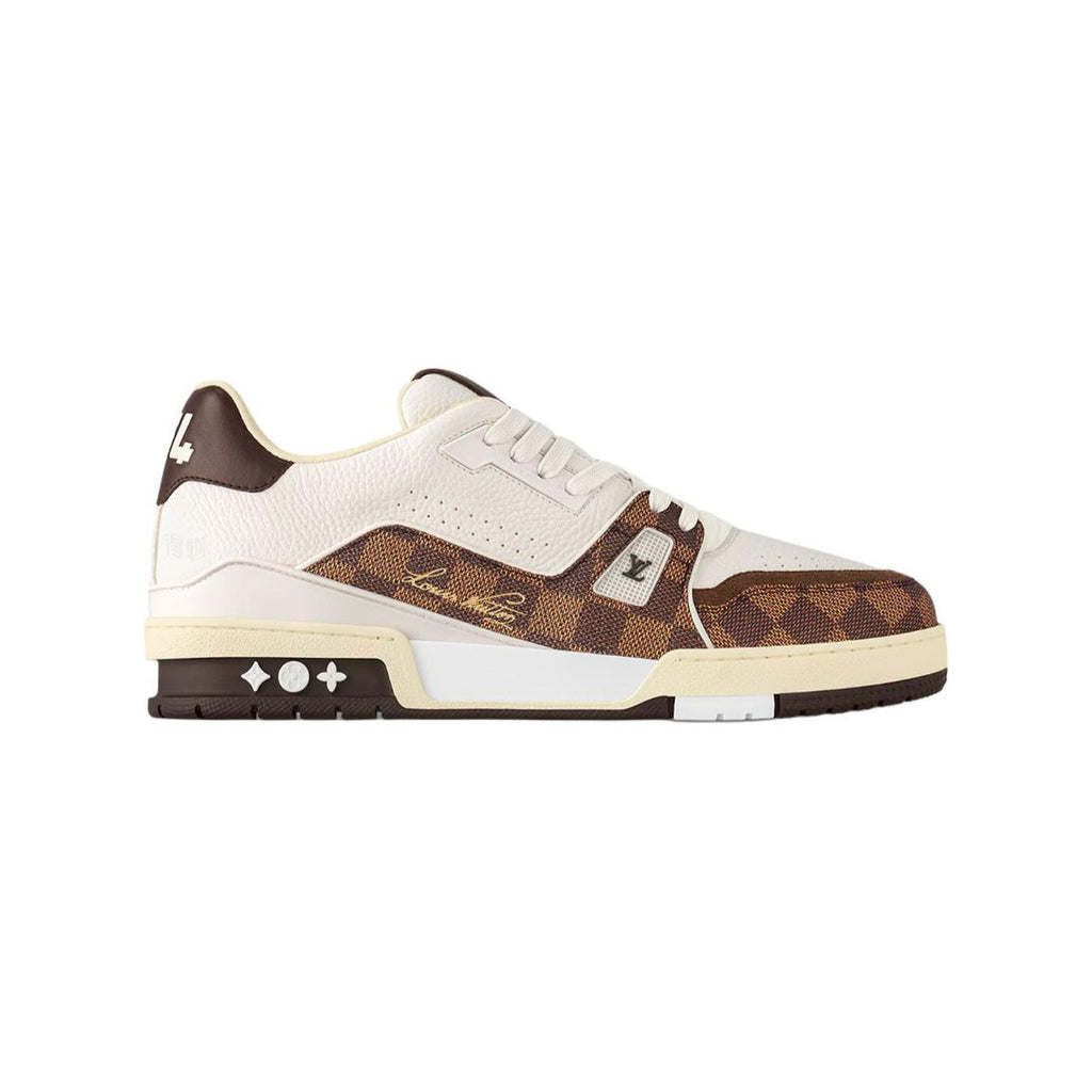 Louis Vuitton Trainer Leather Platform Lace-Up Low-Top Sneakers in Brown – Unisex