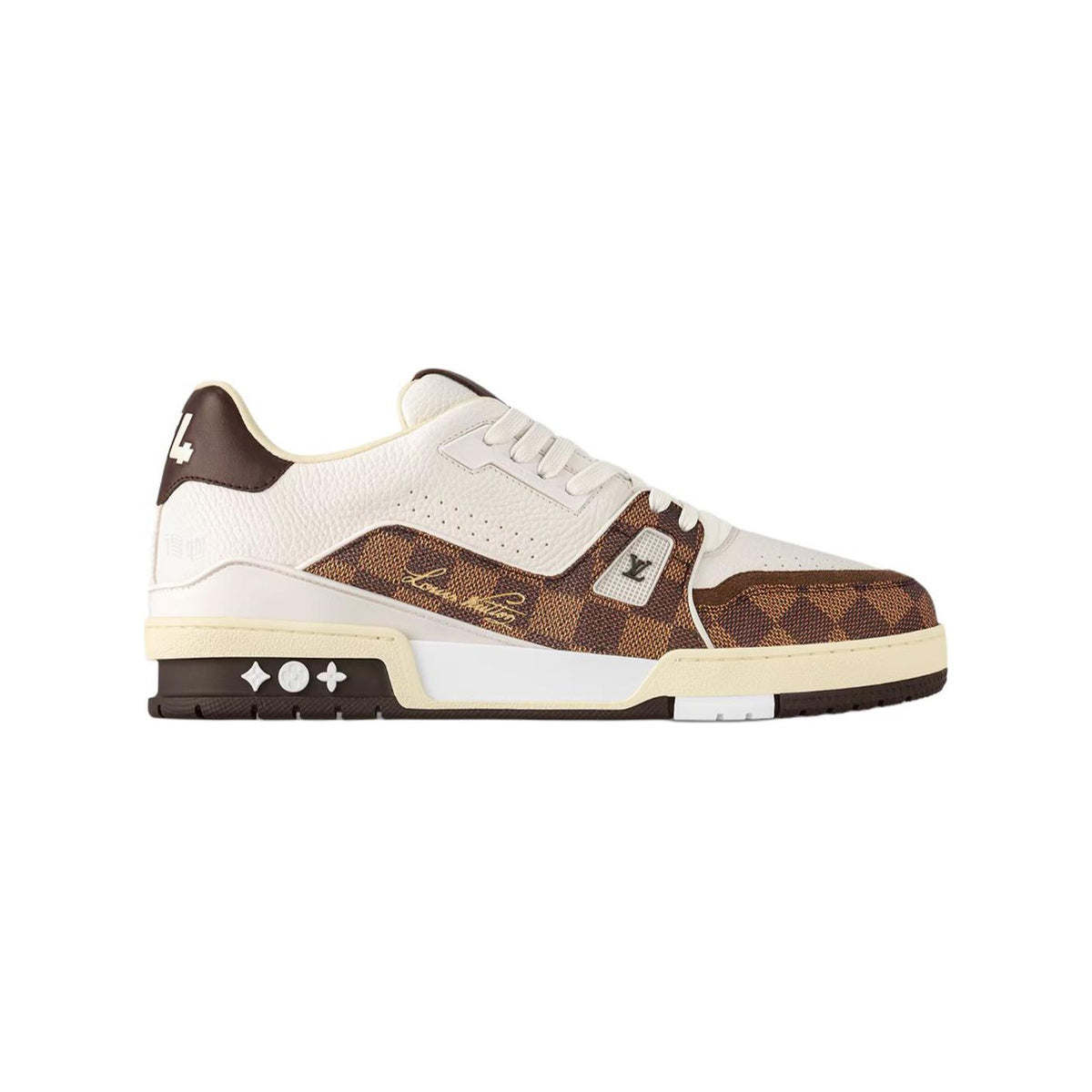 Louis Vuitton Trainer Leather Platform Lace-Up Low-Top Sneakers in Brown – Unisex