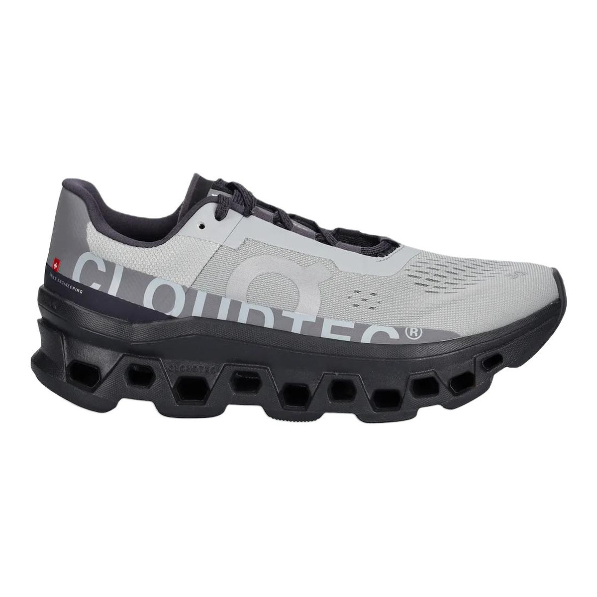 On Cloudmonster Running Shoes – Glacier | Black