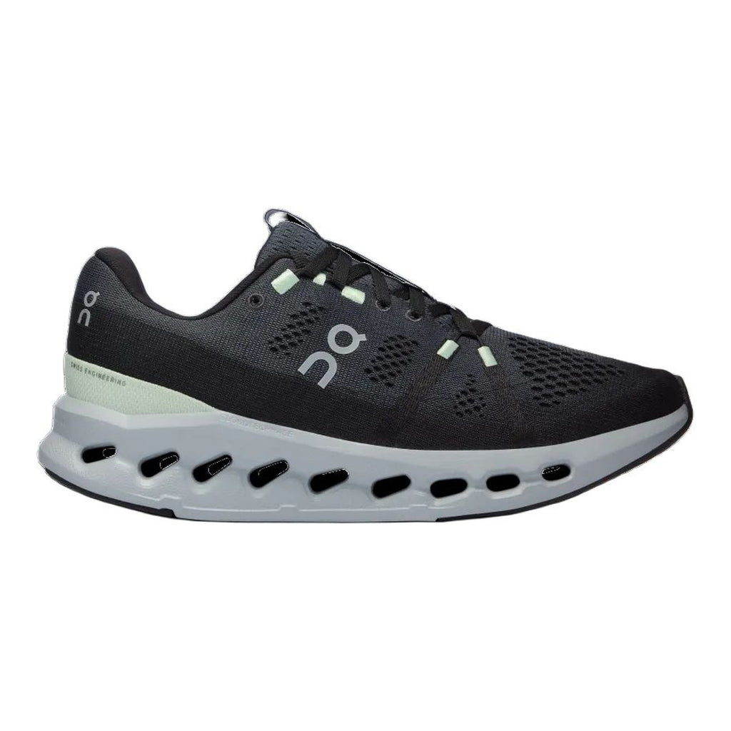 On Cloudsurfer Running Shoes – Black | Frost