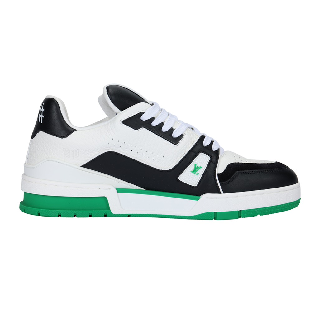 Louis Vuitton Trainer Leather Lace-Up Low-Top Sneakers in Green – Unisex