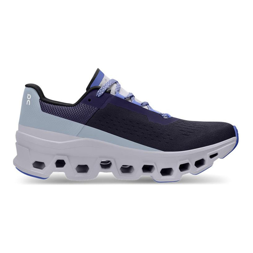 On Cloudmonster Running Shoes – Midnight | Blueberry