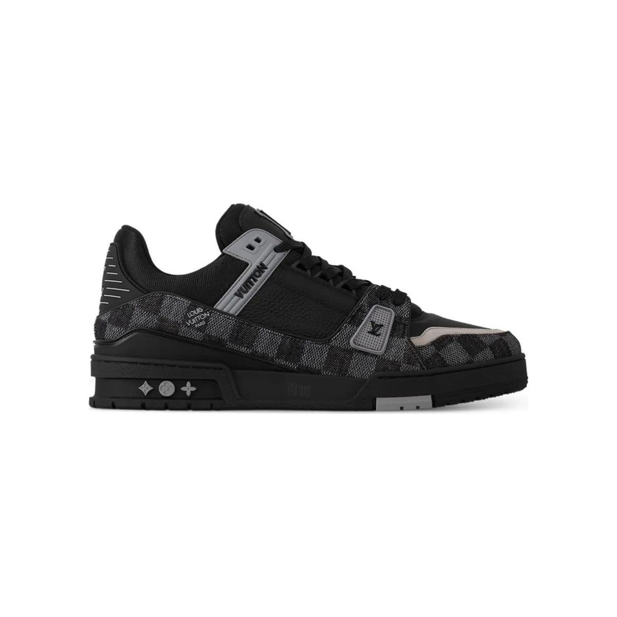 Louis Vuitton Trainer Flat Sole Low-Top Sneakers in Black – Unisex