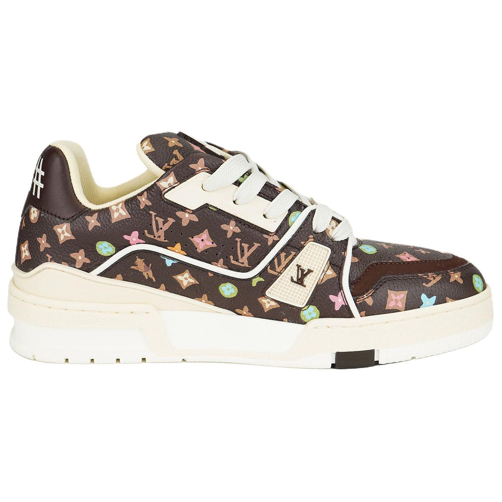 Tyler, Louis Vuitton Trainer Lace-Up Low-Top Sneakers in Brown – Unisex