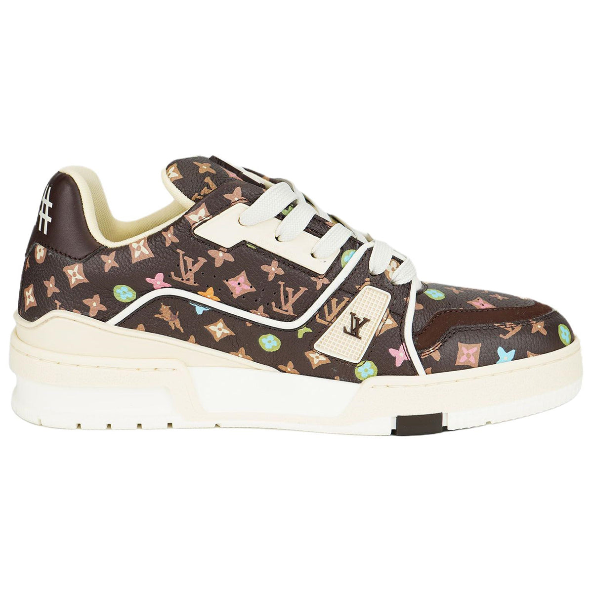 Tyler, Louis Vuitton Trainer Lace-Up Low-Top Sneakers in Brown – Unisex