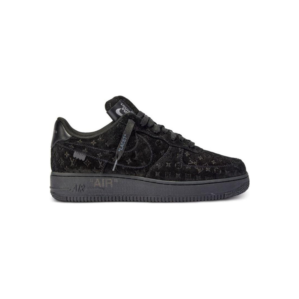 Louis Vuitton x Nike Air Force 1 Leather Low-Top Sneakers in Black – Unisex
