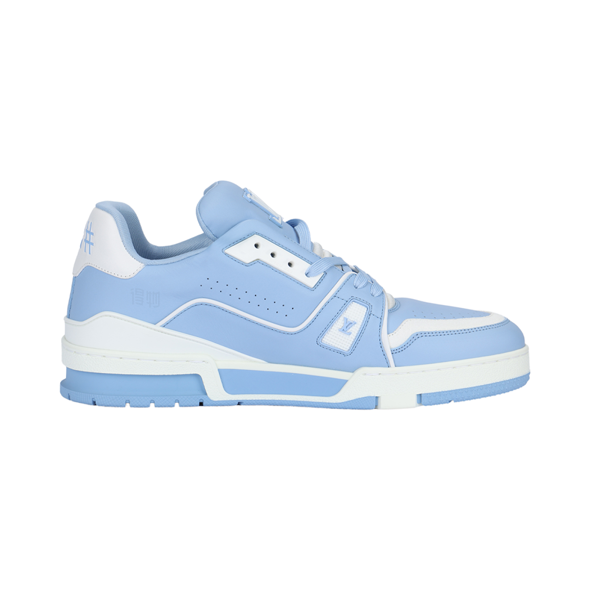 Louis Vuitton Trainer Leather Lace-Up Low-Top Sneakers in Blue – Unisex