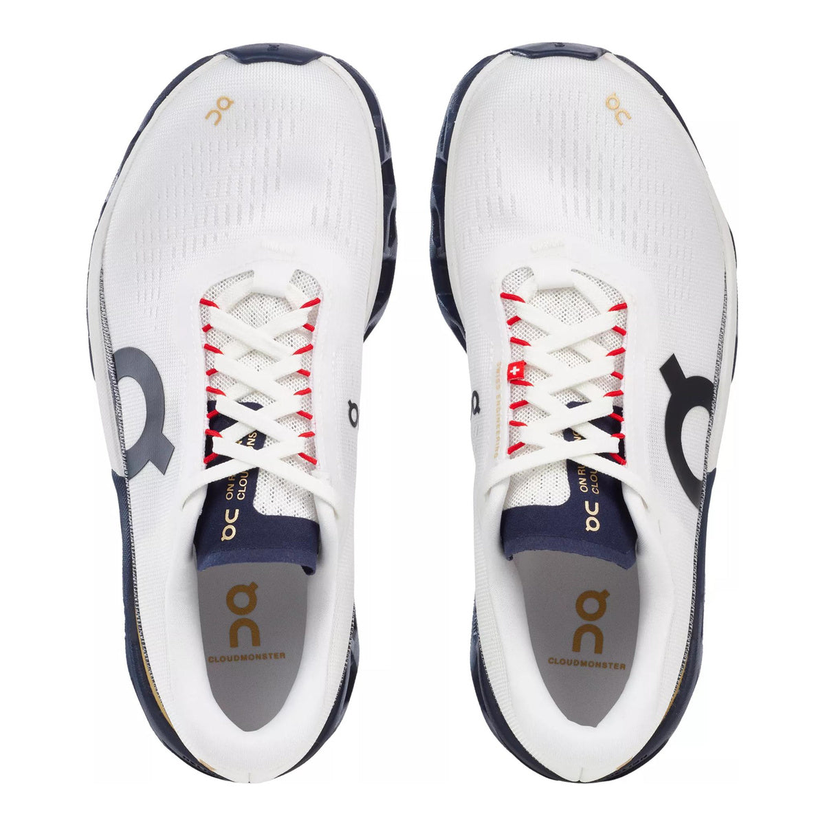 On Cloudmonster 2 Unisex Marathon Running Shoes – White | Navy