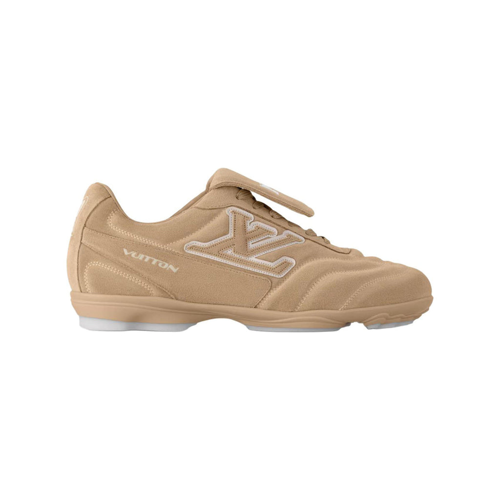 Louis Vuitton Footprint Soccer Leather & Suede Low-Top Lifestyle Sneakers in Brown – Unisex