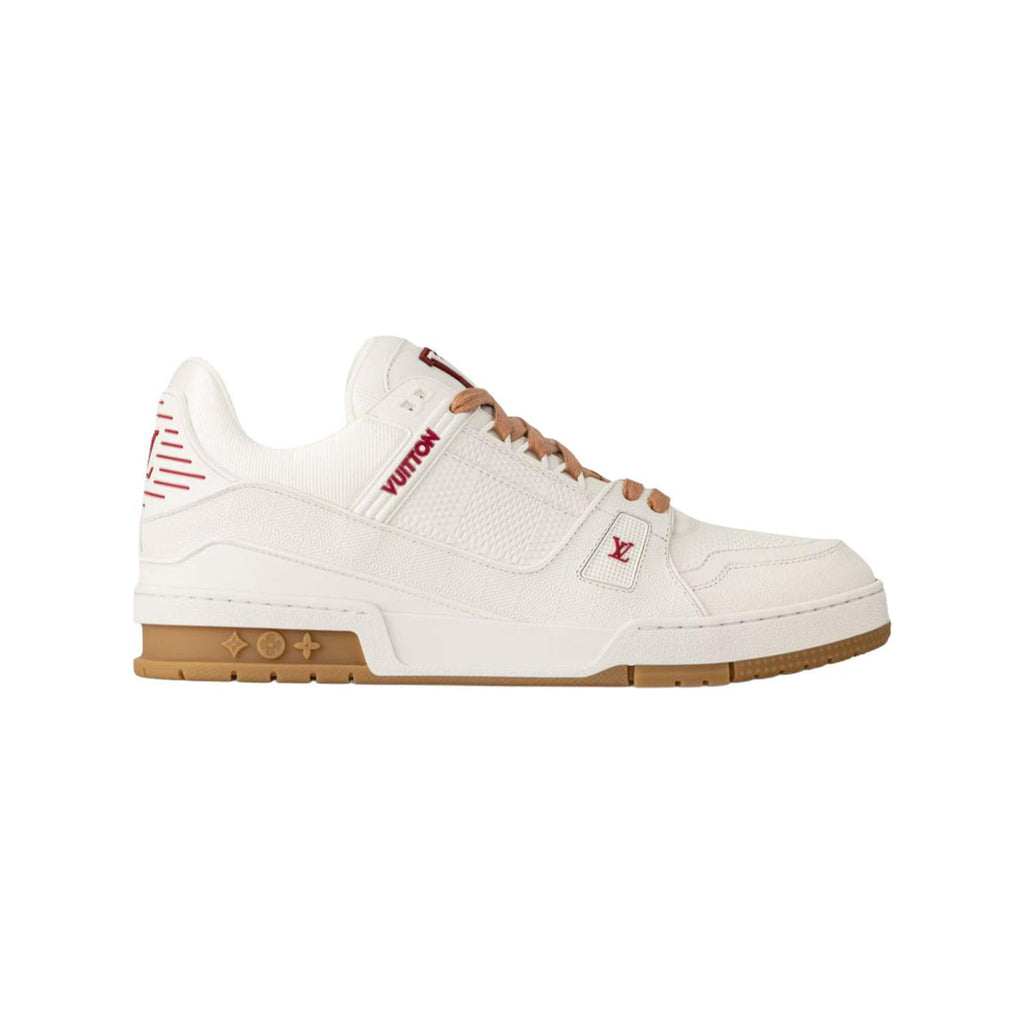 Louis Vuitton Trainer Calf Leather Lace-Up Low-Top Sneakers in White – Unisex