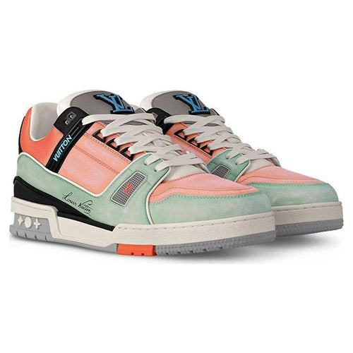Lady Pink x Louis Vuitton Trainer Low-Top Sneakers in White & Red – Unisex