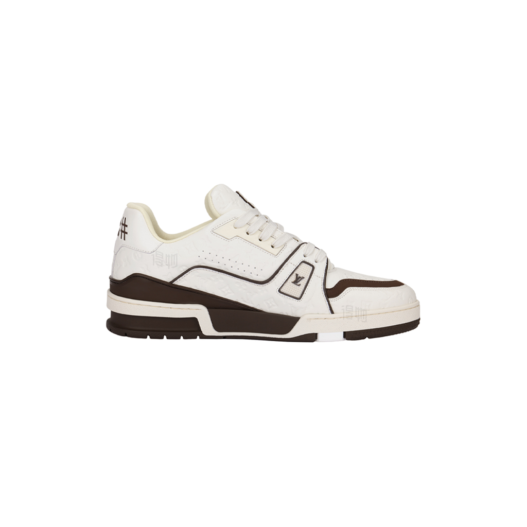 Louis Vuitton Trainer Low-Top Sneakers in Beige & Brown – Unisex
