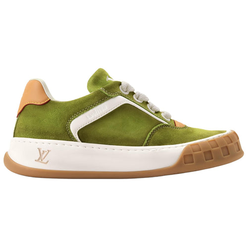 Louis Vuitton Tilted Sneaker – Olive Green / Camel / White / Gum