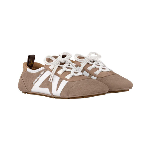 Louis Vuitton Sneakerina Leather Ballet-Inspired Lace-Up Lifestyle Sneakers in Brown – WoUnisex