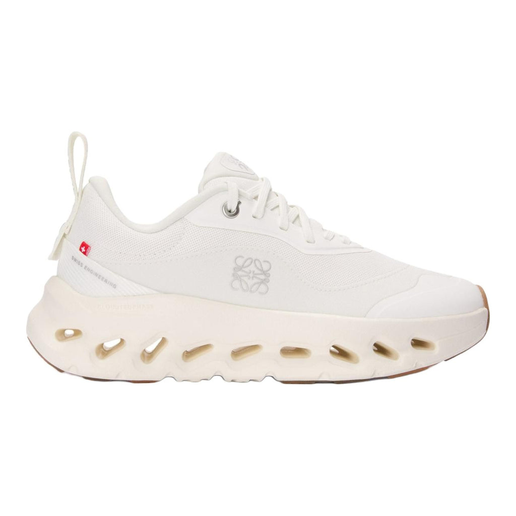 On × LOEWE Cloudmonster Unisex Lifestyle Sneakers – White | Caramel