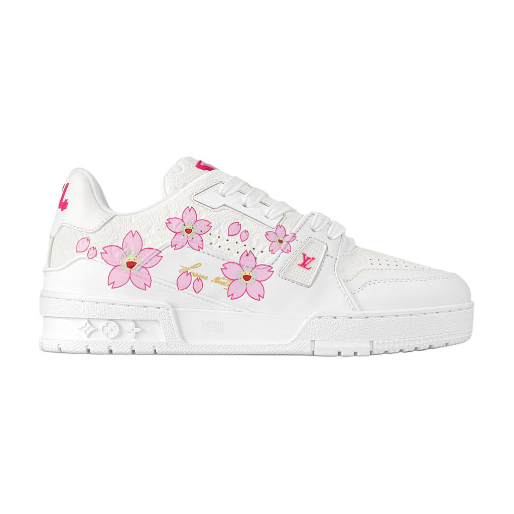 Louis Vuitton × Takashi Murakami Trainer Cherry Blossom Low-Top Sneakers in White – WoUnisex