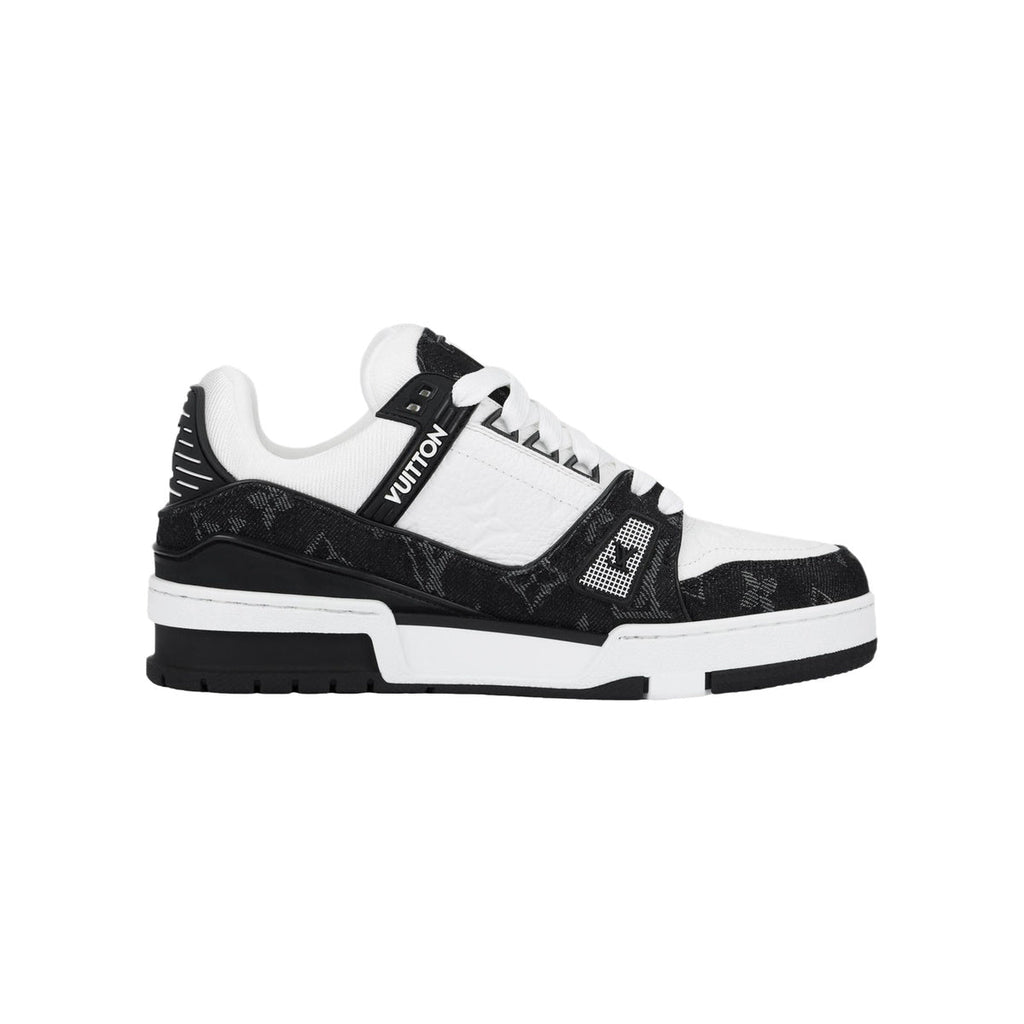 Louis Vuitton Trainer Panda Embossed Print Low-Top Sneakers in Black – Unisex