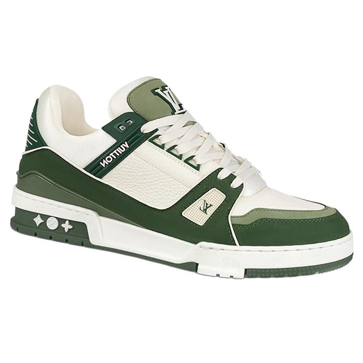 Louis Vuitton LV Trainer 2.0 Sneaker – Forest Green / Olive Green / Cream