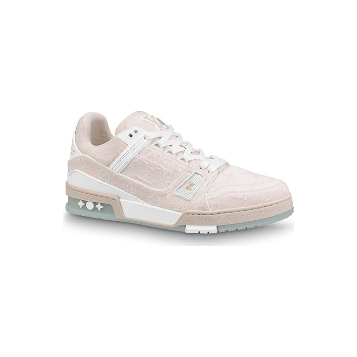 Louis Vuitton Trainer Mesh & Denim Monogram Low-Top Sneakers in White – WoUnisex