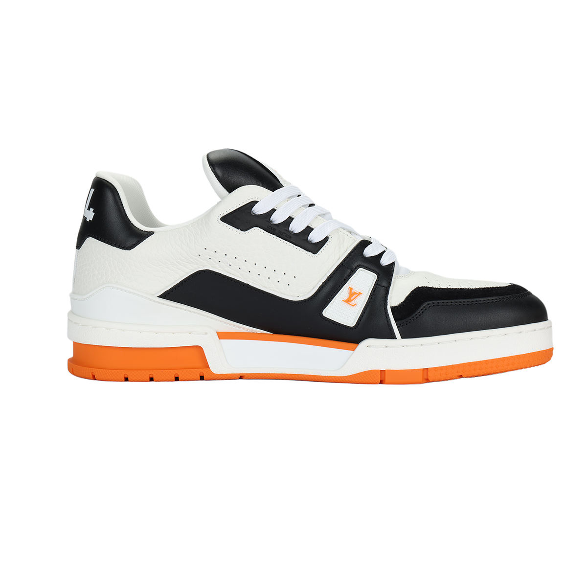 Louis Vuitton Trainer Leather Lace-Up Low-Top Sneakers in Orange – Unisex