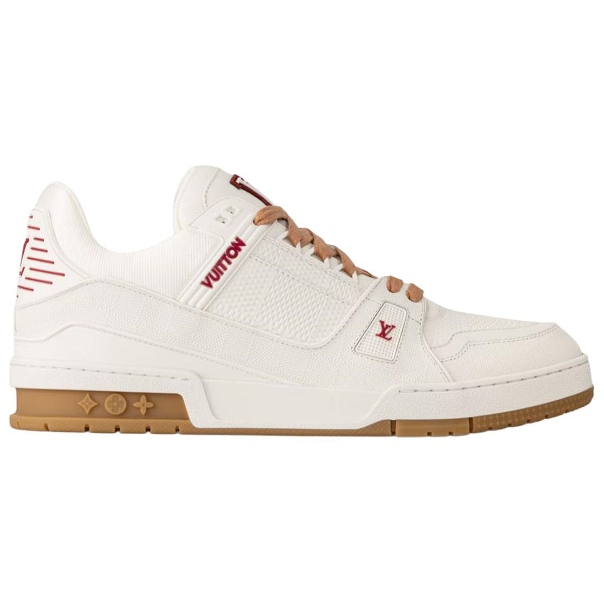 Louis Vuitton Trainer Calf Leather Lace-Up Low-Top Sneakers in White – Unisex