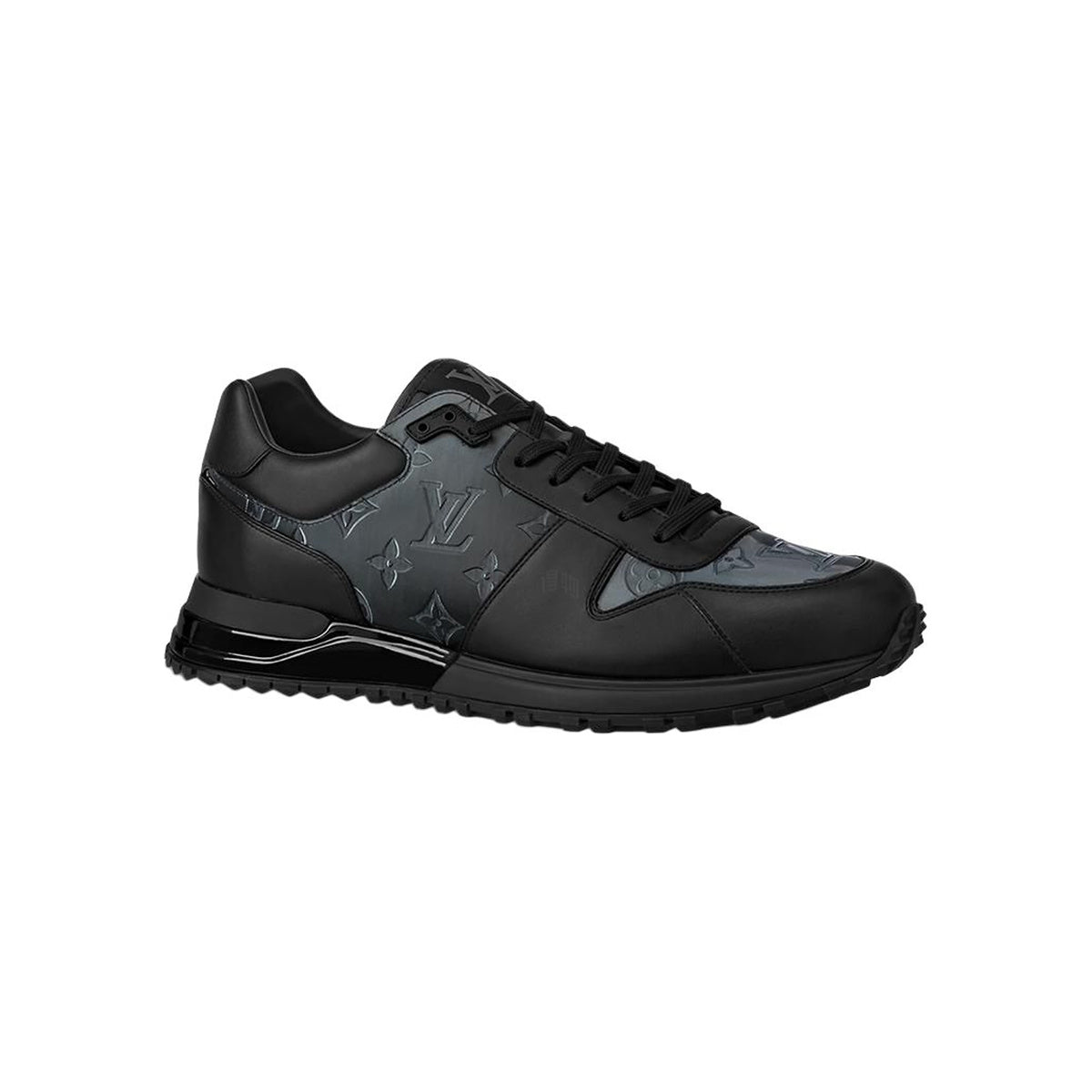 Louis Vuitton Run Away Leather & Textile Low-Top Lifestyle Sneakers in Black – Unisex