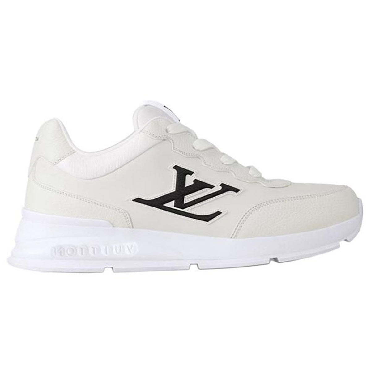 Louis Vuitton Fall Winter Leather Lace-Up Low-Top Sneakers in White – Unisex