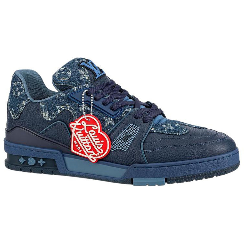 Louis Vuitton x Nigo LV² Trainer Sneaker – Navy / Monogram Denim / Slate Blue