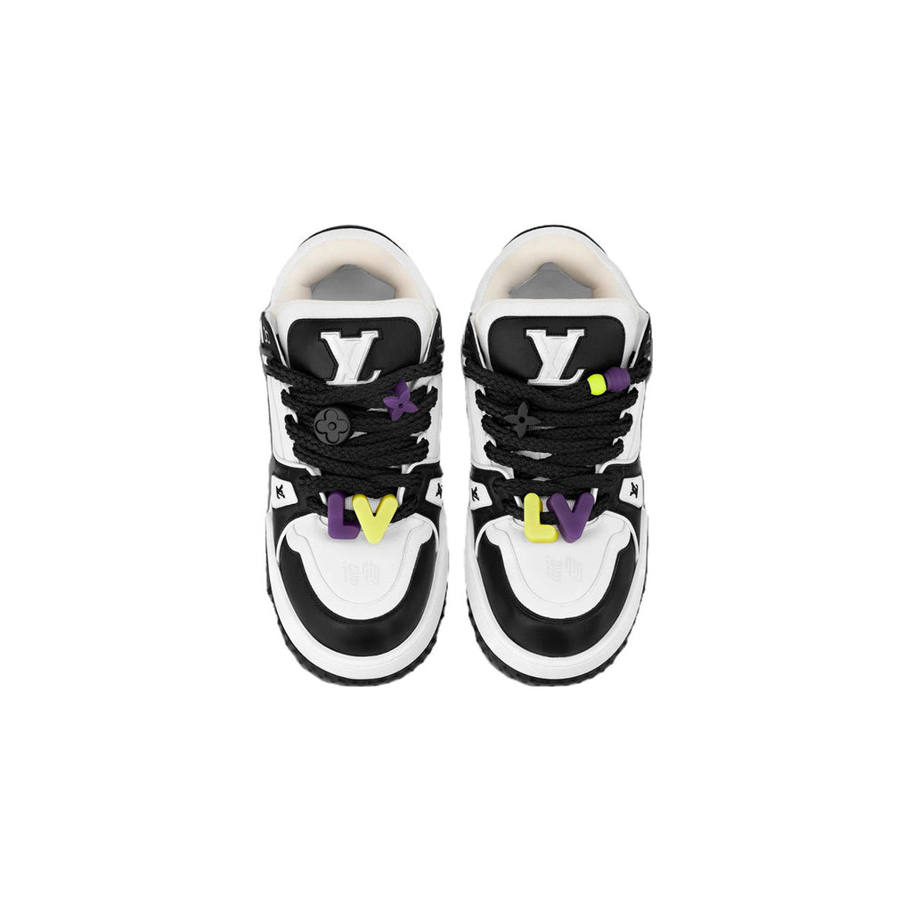 Louis Vuitton Trainer Maxi Oversized Chunky Low-Top Sneakers in White & Black – Unisex