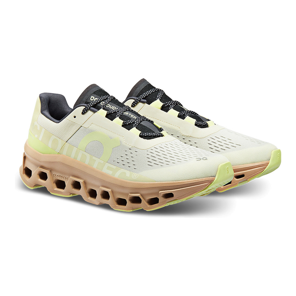 On Cloudmonster Running Shoes – Hay | Dune