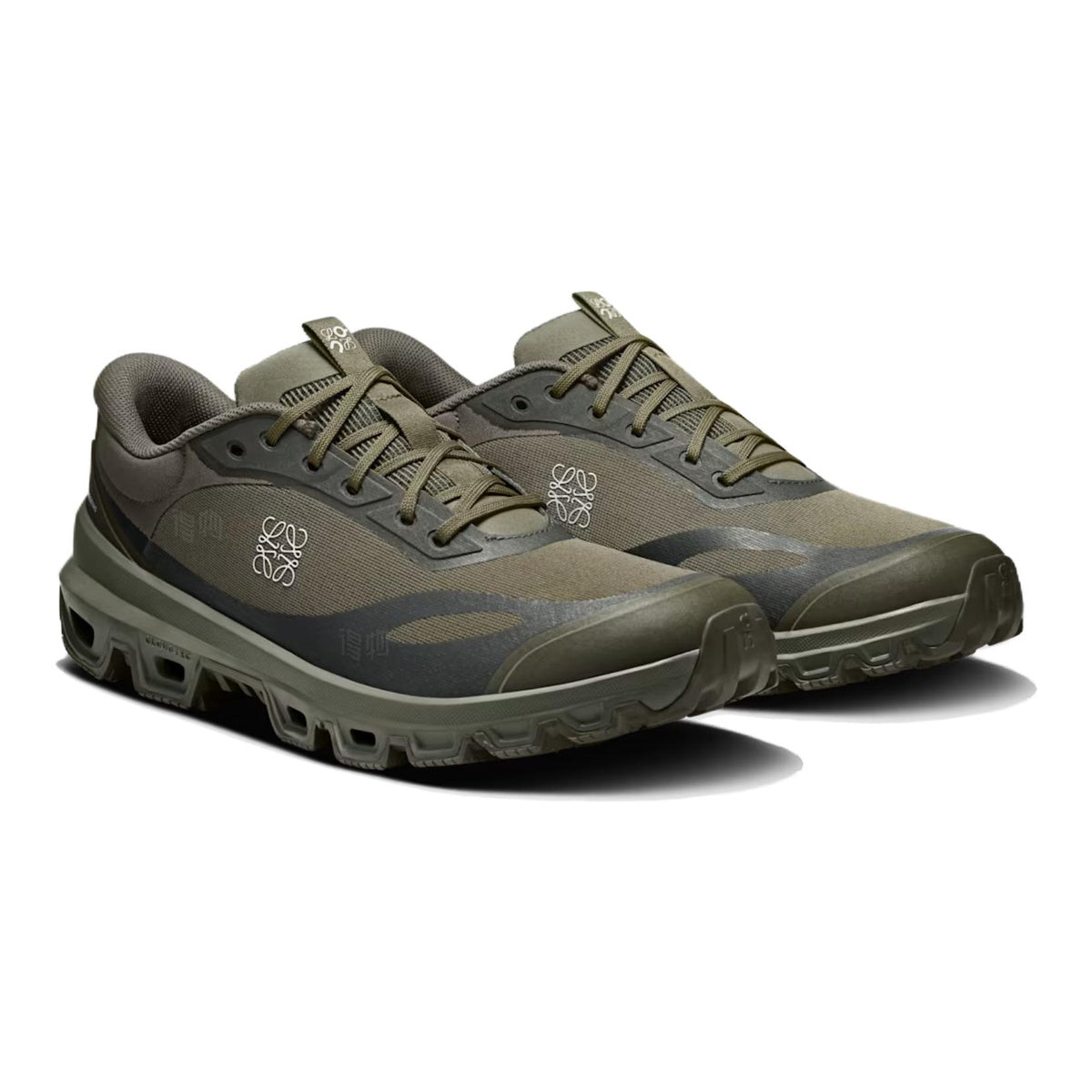 On × LOEWE Cloudventure Unisex Trail Lifestyle Sneakers – Olive | Olive