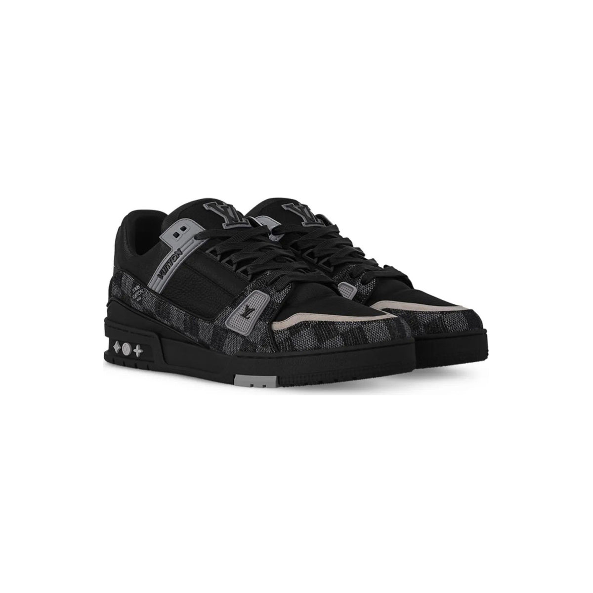 Louis Vuitton Trainer Flat Sole Low-Top Sneakers in Black – Unisex