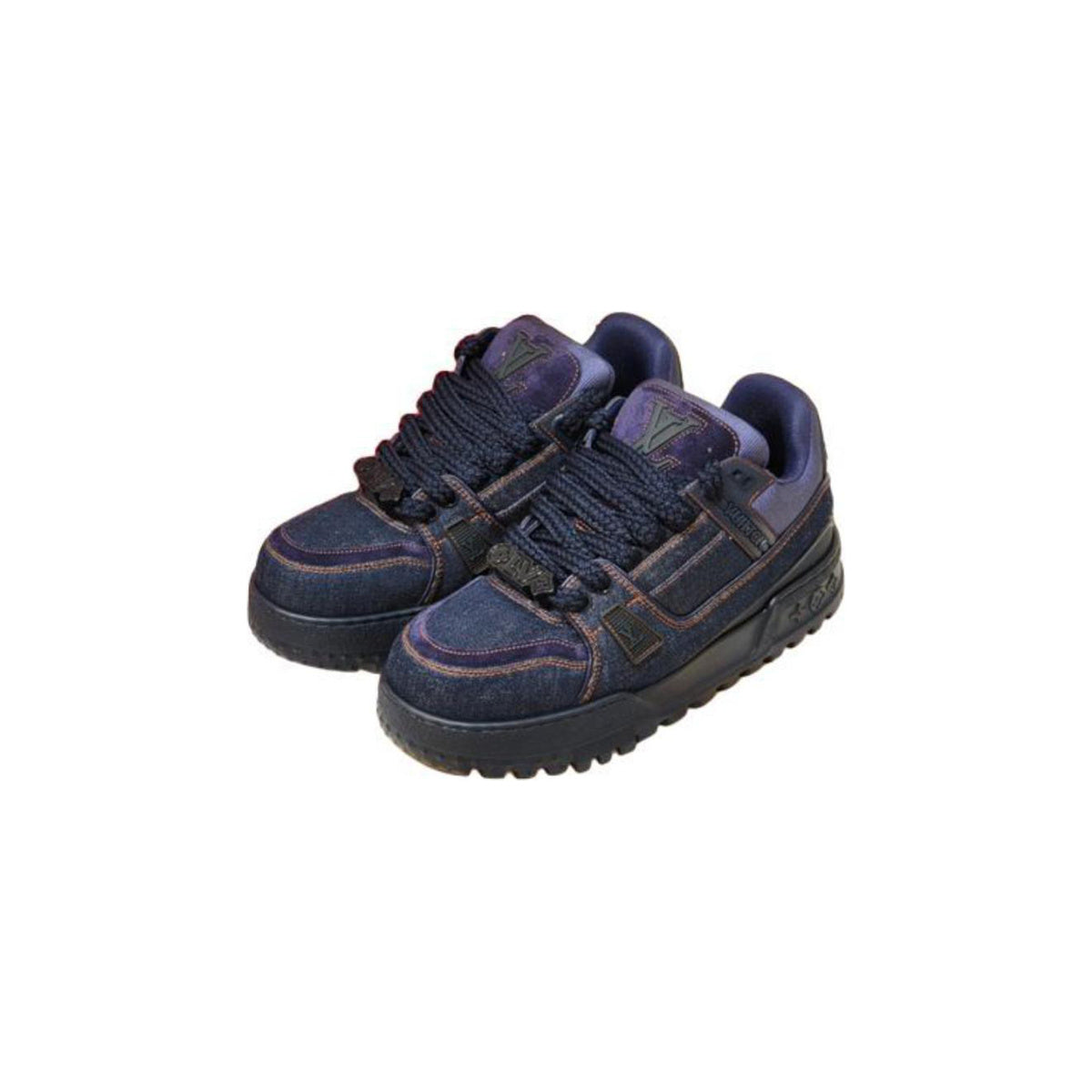 Louis Vuitton Trainer Maxi Low-Top Sneakers in Denim Blue – Unisex
