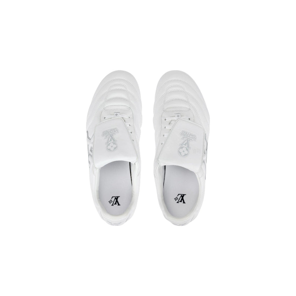 Louis Vuitton Footprint Calf Leather Floral Pattern Lace-Up Low-Top Sneakers in White – Unisex FW26