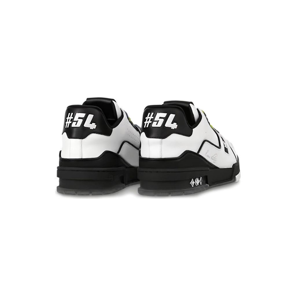 Louis Vuitton Trainer Calf Leather Low-Top Sneakers in White & Black – Unisex