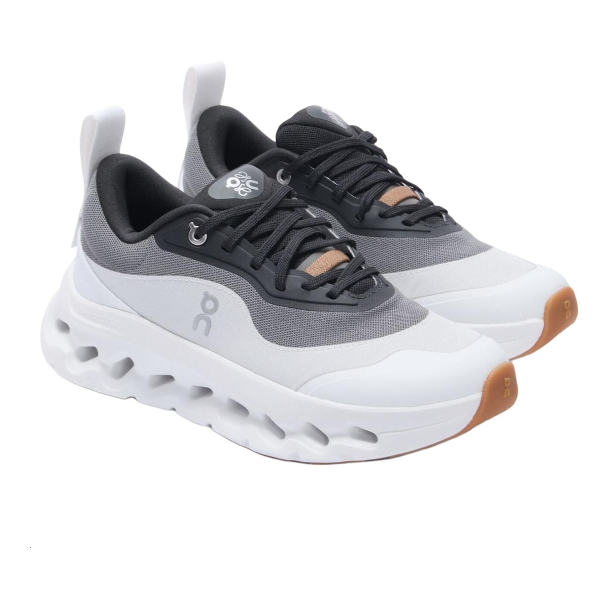 On × LOEWE Cloudmonster Unisex Lifestyle Sneakers – Carbon | White