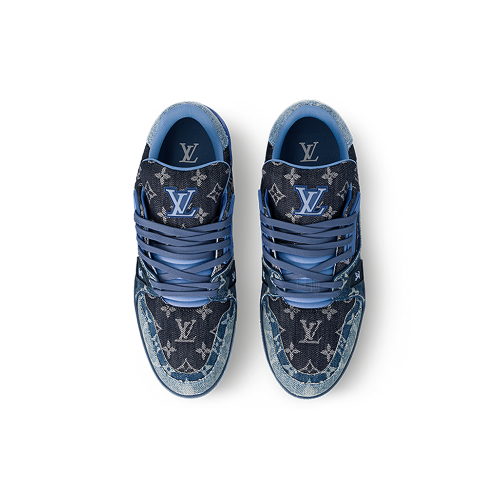 Louis Vuitton LV Trainer 2.0 Sneaker – Blue Monogram Denim / Navy / Ice Blue