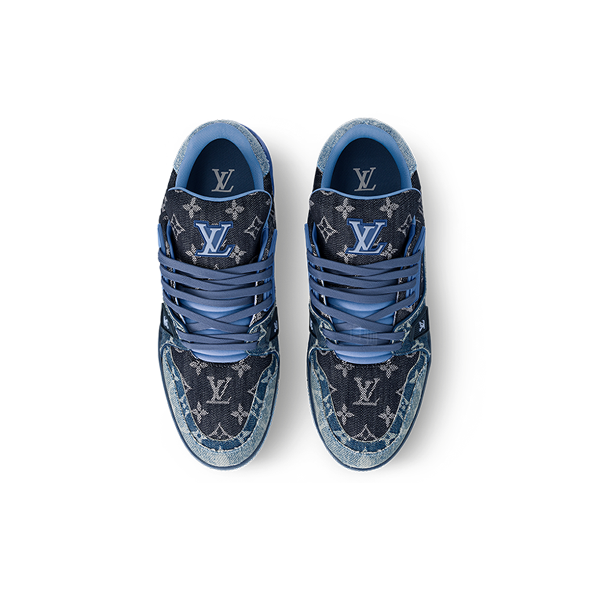 Louis Vuitton LV Trainer 2.0 Sneaker – Blue Monogram Denim / Navy / Ice Blue