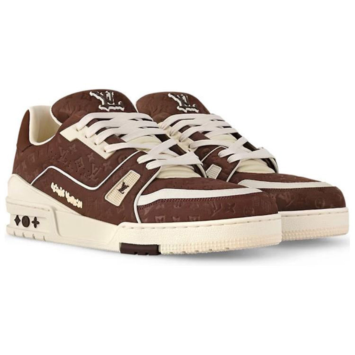 Tyler, the Creator x Louis Vuitton Trainer Low-Top Sneakers in Burgundy Brown – Unisex
