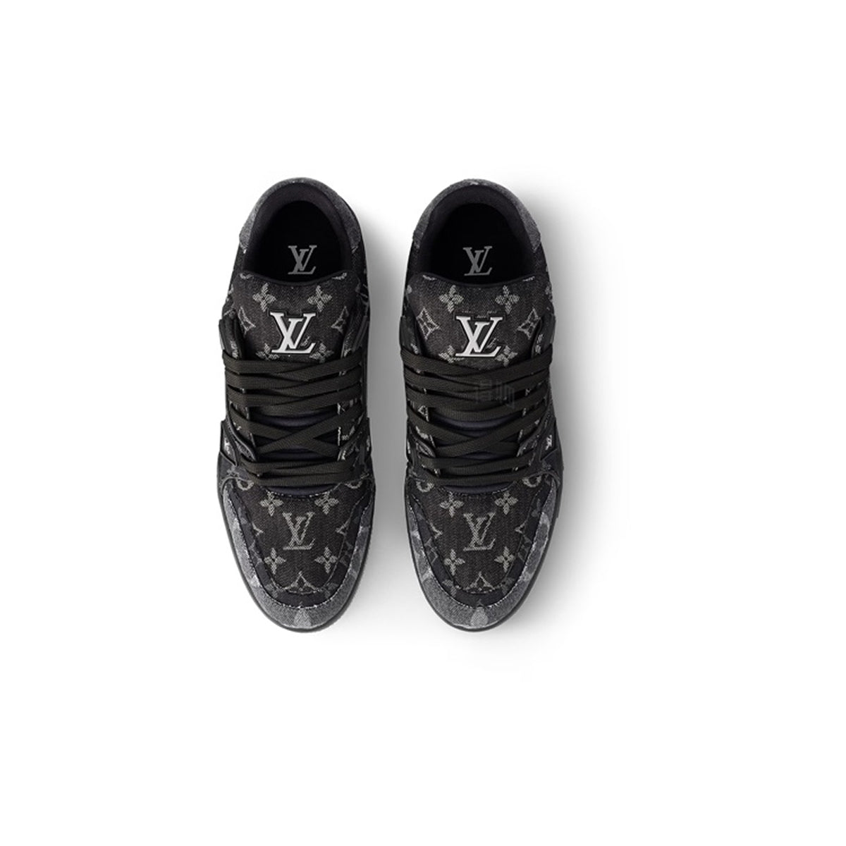 Louis Vuitton LV Trainer 2.0 Sneaker – Black Monogram Denim / Black / Off-White